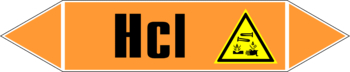 Маркировка трубопровода "hcl" (k11, пленка, 358х74 мм)" - Маркировка трубопроводов - Маркировки трубопроводов "КИСЛОТА" - ohrana.inoy.org