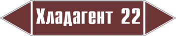 Маркировка трубопровода "хладагент 22" (пленка, 716х148 мм) - Маркировка трубопроводов - Маркировки трубопроводов "ЖИДКОСТЬ" - ohrana.inoy.org
